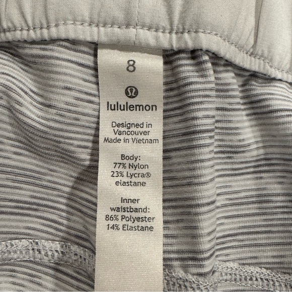 LULULEMON On The Fly Women's Space Dye Gray Shorts Pockets Gym Workout Casual - Picture 9 of 14
